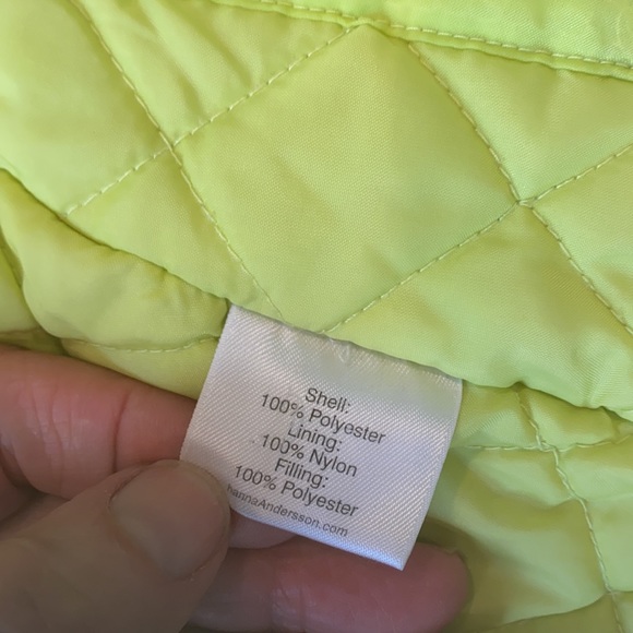 Hanna Andersson Floral Hooded quilted parka 120 - Picture 10 of 11